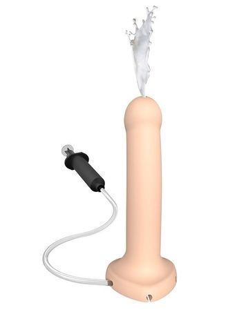 Фалоімітатор, що кінчає Strap-On-Me Dildo Cum Flesh, діаметр 3,6 см, силікон, насадка для страпону SO2704 - онлайн-сексшоп Сквітер
