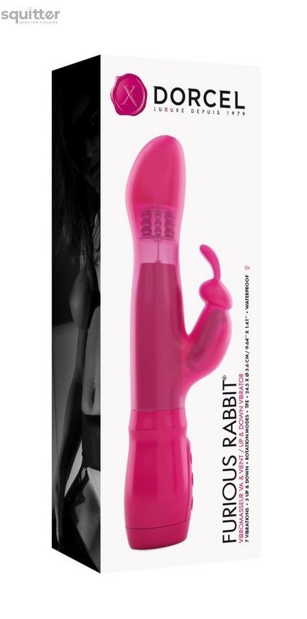 Вибратор Dorcel Furious Rabbit с вращением и возвратно-поступательными движениями головки, вибрация MD1571 - онлайн-сексшоп Сквитер