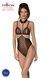 Боди с открытой грудью Passion DOMINICA BODY L/XL black, воротник-чокер, корсетSO8427,1 - интернет-магазин интимных товаров Squitter