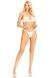 Перлинний комплект: ліф, трусики і наручники Leg Avenue Faux Pearl Open Cup Bra, String and Cuffs SX1722,4 - інтернет-магазин інтимних товарів Squitter