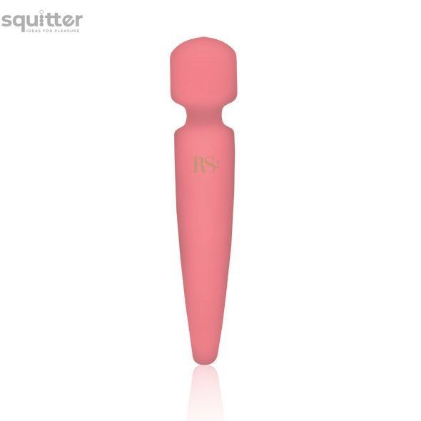 Вібромасажер Rianne S: Bella Mini Wand Coral, 10 режимів роботи, медичний силікон, подарункове паков SO3870 - онлайн-сексшоп Сквітер