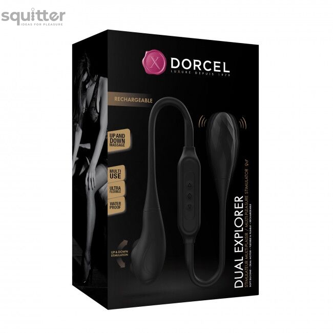 Вібратор на гнучкому зчепленні зі стимуляцією пальчиком Dorcel DUAL EXPLORER SO5079 фото