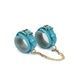 Поножі Liebe Seele Blue Lamb Leather Ankle Cuffs with Velvet Lining SX4845,2 - інтернет-магазин інтимних товарів Squitter