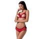 Комплект білизни Passion Exclusive CHERRY SET OpenBra L/XL, red, відкритий ліф, трусики-спідничка PS25507,1 - інтернет-магазин інтимних товарів Squitter