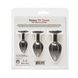 Набір силіконових анальних пробок BMS Roses Til&rsquo; Dawn Silicone Anal Plug Kit Starter Kit Black SX3150,7 - інтернет-магазин інтимних товарів Squitter