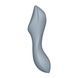 Вакуумный стимулятор с вибрацией Satisfyer Curvy Trinity 3 BlueGreySO6118,2 - интернет-магазин интимных товаров Squitter