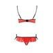 Комплект білизни Passion Exclusive CHERRY SET OpenBra L/XL, red, відкритий ліф, трусики-спідничка PS25507,6 - інтернет-магазин інтимних товарів Squitter