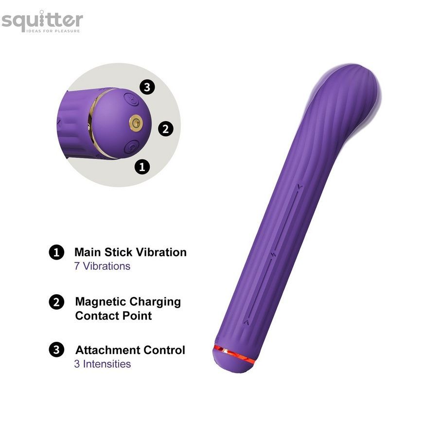 Вібратор Otouch Magic Stick S1 Plus - Purple SO9438 - онлайн-сексшоп Сквітер