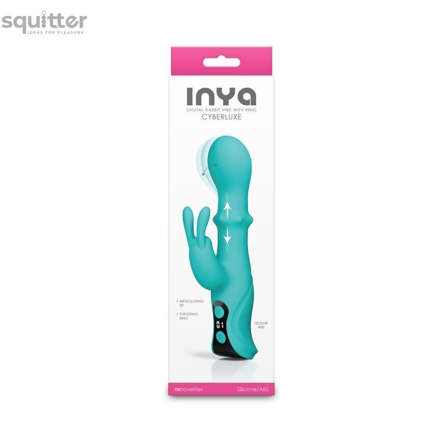 Вібратор-кролик NS Novelties INYA - Cyberluxe - Aqua SX4346 - онлайн-сексшоп Сквітер