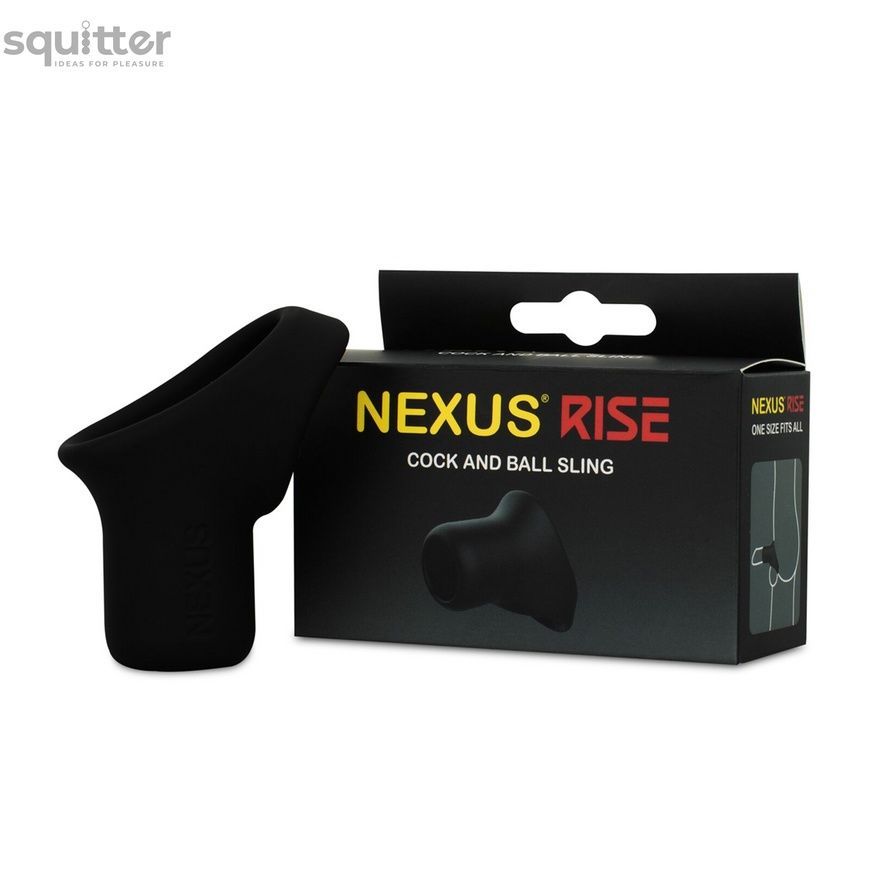 Ерекційне кільце Nexus Rise Cock and Ball Sling, для члена та яєчок, дуже широке SX1342 - онлайн-сексшоп Сквітер