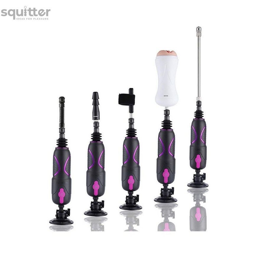 Набір адаптерів для секс-машин Hismith Luxury Kit - KlicLok System Set SO6200 - онлайн-сексшоп Сквітер