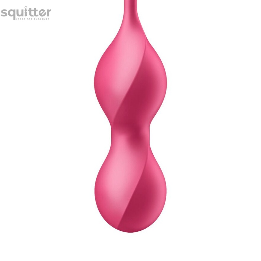 Вагінальні кульки з вібрацією Satisfyer Love Birds 2 Connect App Red SX0571 фото