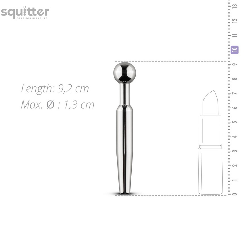 Полый уретральный стимулятор Sinner Gear Unbendable - Hollow Penis Plug, длина 7,5см, диаметр 12мм SO4582 фото