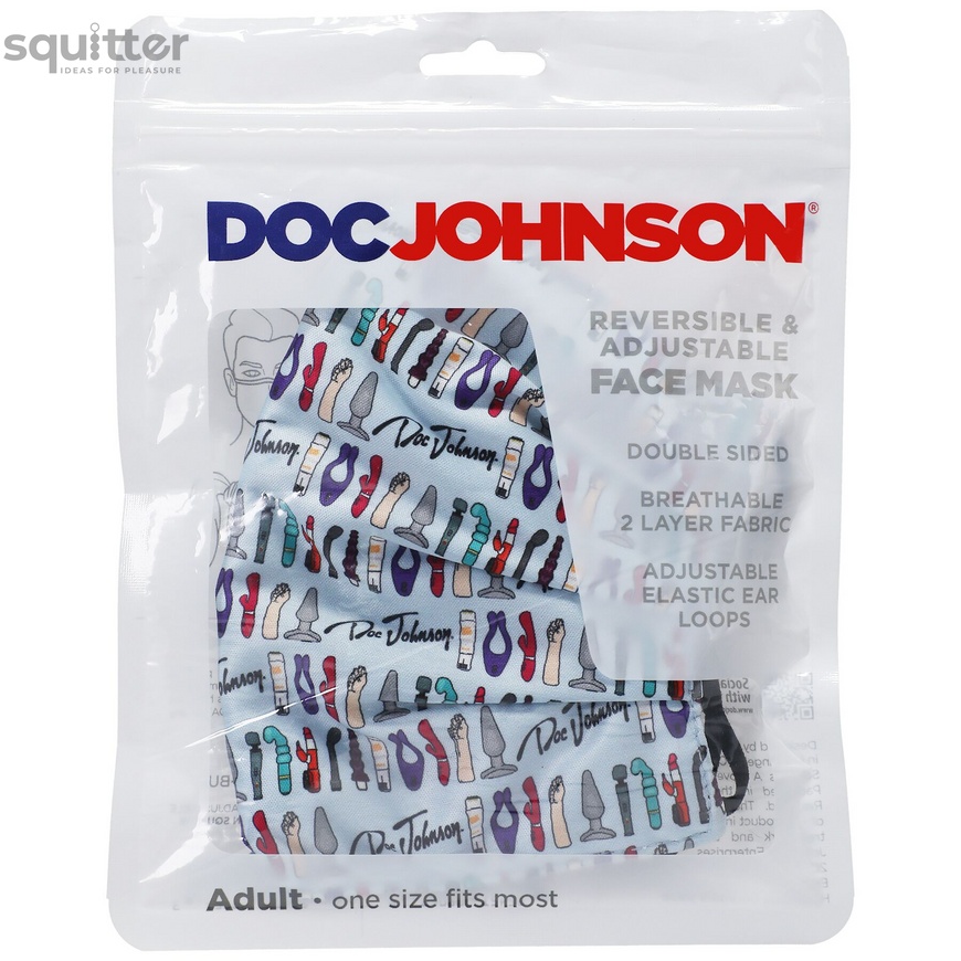 Гігієнічна маска Doc Johnson DJ Reversible and Adjustable face mask SO6071 фото